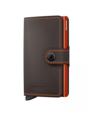 MINIWALLET MATTE TRUFFLE & ORANGE TRUFFLE/ORANGE
