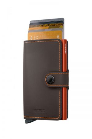 MINIWALLET MATTE TRUFFLE & ORANGE TRUFFLE/ORANGE