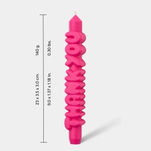 TAPER KAARS THANK YOU PINK