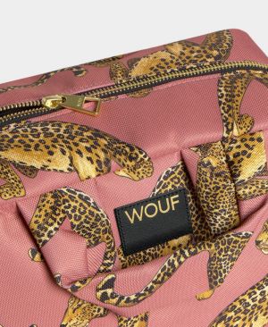 BLUSH LEOPARD - LARGE TOILETRY BAG 
