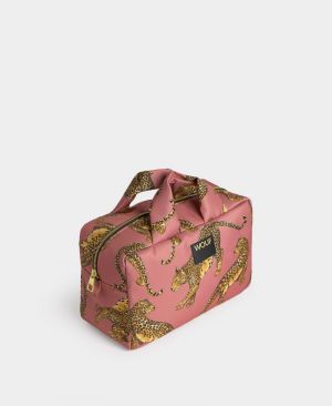 BLUSH LEOPARD - LARGE TOILETRY BAG 