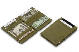 ESSENZIALE MAGIC WALLET OLIVE GREEN