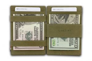 ESSENZIALE MAGIC WALLET OLIVE GREEN