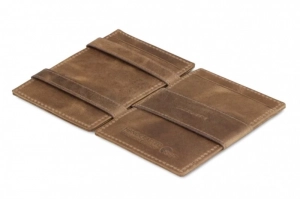 ESSENZIALE MAGIC WALLET BRUSHED BROWN