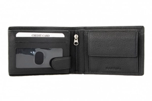 BIFOLD COIN POCKET BLACK