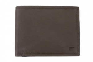 BIFOLD COIN POCKET BROWN