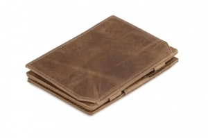 ESSENZIALE MAGIC COIN WALLET BRUSHED BROWN