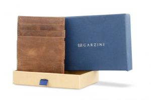 ESSENZIALE MAGIC COIN WALLET BRUSHED BROWN