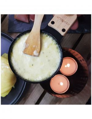 KAARSENRACLETTE VOOR 2 - BOX ROOD