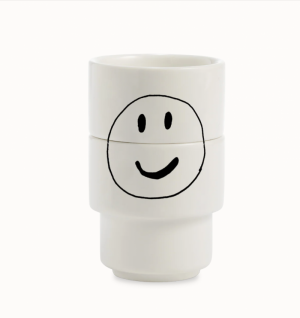 EIERDOPPEN SMILEY - SET VAN 2 