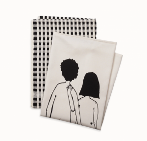 THEEDOEKEN TERRY - SET VAN 2 STUKS - I LOVE CATS 