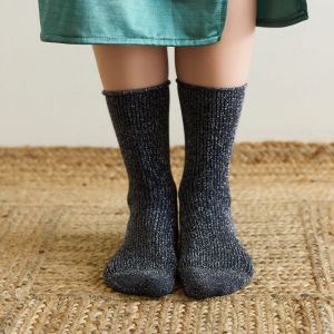 GLITTER LUREX SOCKS ECO FRIENDLY LYOCELL GREY