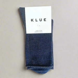 GLITTER LUREX SOCKS ECO FRIENDLY LYOCELL BLUE