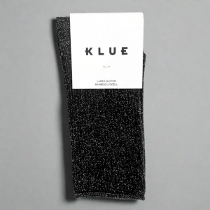 GLITTER LUREX SOCKS ECO FRIENDLY LYOCELL BLACK