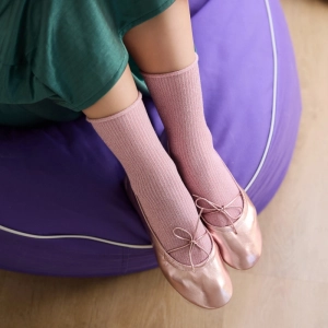 GLITTER LUREX SOCKS ECO FRIENDLY LYOCELL PINK