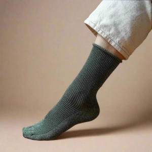 GLITTER LUREX SOCKS ECO FRIENDLY LYOCELL KAKI