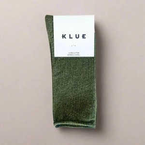 GLITTER LUREX SOCKS ECO FRIENDLY LYOCELL KAKI