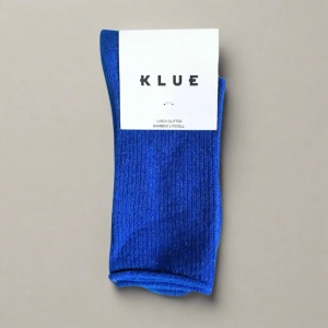 GLITTER LUREX SOCKS ECO FRIENDLY LYOCELL ELECTRIC BLUE