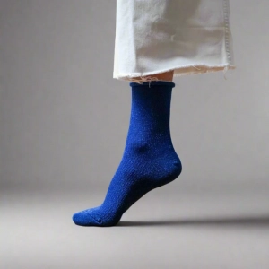 GLITTER LUREX SOCKS ECO FRIENDLY LYOCELL ELECTRIC BLUE