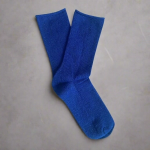 GLITTER LUREX SOCKS ECO FRIENDLY LYOCELL ELECTRIC BLUE