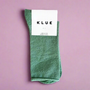GLITTER LUREX SOCKS ECO FRIENDLY LYOCELL MINT GREEN