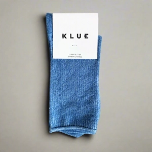 GLITTER LUREX SOCKS ECO FRIENDLY LYOCELL MINERAL BLUE