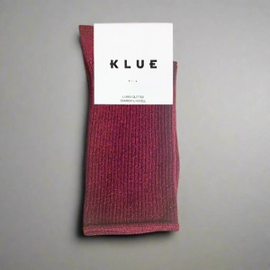 GLITTER LUREX SOCKS ECO FRIENDLY LYOCELL CHERRY