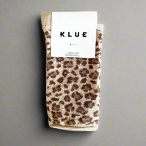 GLITTER LUREX SOCKS ECO FRIENDLY LYOCELL LEOPARD BEIGE