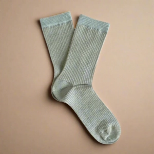 GLITTER LUREX SOCKS ECO FRIENDLY LYOCELL GREY MIST