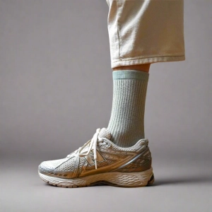 GLITTER LUREX SOCKS ECO FRIENDLY LYOCELL GREY MIST