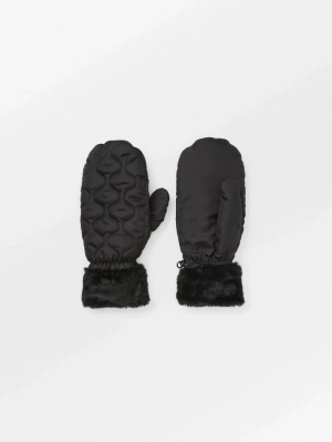 MAKARA PUFF MITTENS  BLACK