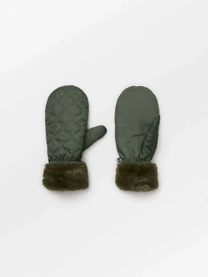 MAKARA PUFF MITTENS  CYPRESS GREEN
