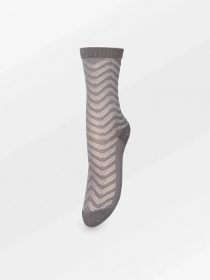 MINA GLITTER SOCK  SMOKED GRAY
