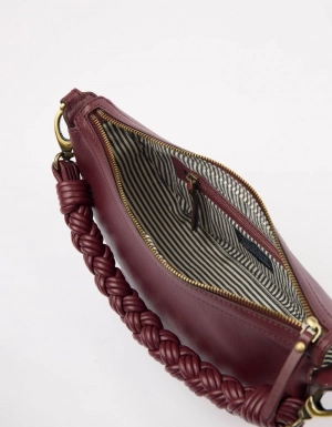 LEO - DARK CHERRY SOFT GRAIN LEATHER DARK CHERRY