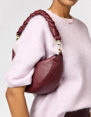 LEO - DARK CHERRY SOFT GRAIN LEATHER DARK CHERRY