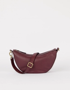 LEO - DARK CHERRY SOFT GRAIN LEATHER DARK CHERRY