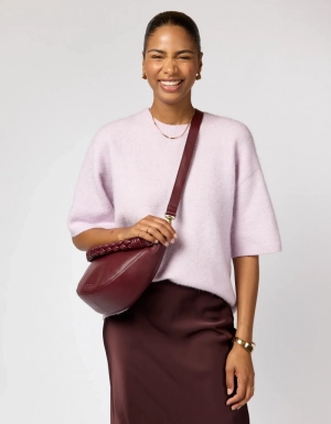LEO - DARK CHERRY SOFT GRAIN LEATHER DARK CHERRY