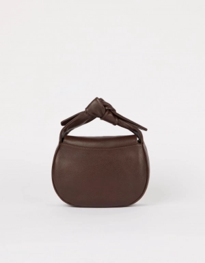 COCO CROISSANT - CHOCOLATE SOFT GRAIN LEATHER CHOCOLATE