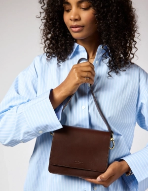 AUDREY MINI - CHOCOLATE CLASSIC LEATHER CHOCOLATE