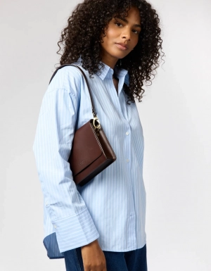AUDREY MINI - CHOCOLATE CLASSIC LEATHER CHOCOLATE