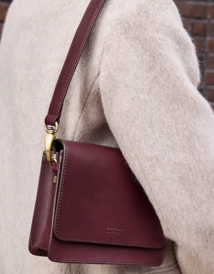 AUDREY MINI - DARK CHERRY CLASSIC LEATHER DARK CHERRY