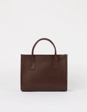 JACKIE MIDI + LEATHER STRAP - CHOCOLATE CLASSIC LEATHER CHOCOLATE