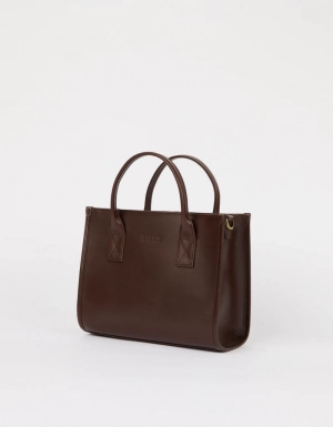 JACKIE MIDI + LEATHER STRAP - CHOCOLATE CLASSIC LEATHER CHOCOLATE