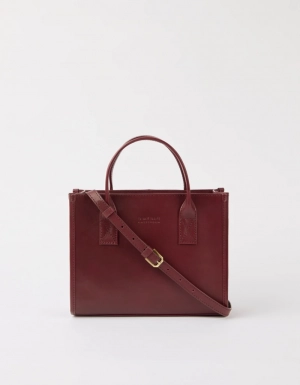 JACKIE MIDI + LEATHER STRAP - DARK CHERRY CLASSIC LEATHER DARK CHERRY