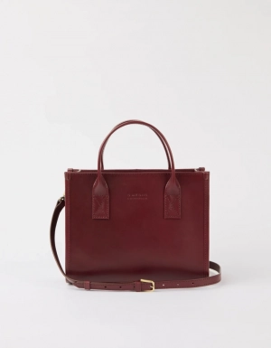 JACKIE MIDI + LEATHER STRAP - DARK CHERRY CLASSIC LEATHER DARK CHERRY