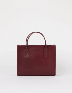 JACKIE MIDI + LEATHER STRAP - DARK CHERRY CLASSIC LEATHER DARK CHERRY