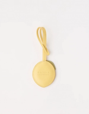 LEMON BAG CHARM - BUTTER YELLOW CLASSIC LEATHER BUTTER YELLOW
