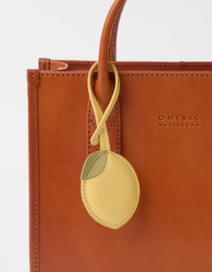 LEMON BAG CHARM - BUTTER YELLOW CLASSIC LEATHER BUTTER YELLOW