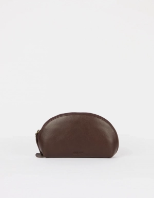 MAKE UP CASE MEDIUM - CHOCOLATE SOFT GRAIN CHOCOLATE