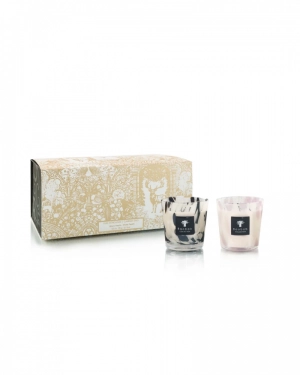 DUO CANDLES PEARLS - MAX08 - BLACK WHITE 